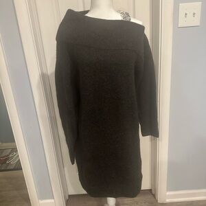 Michael Kors Black One Shoulder Dress